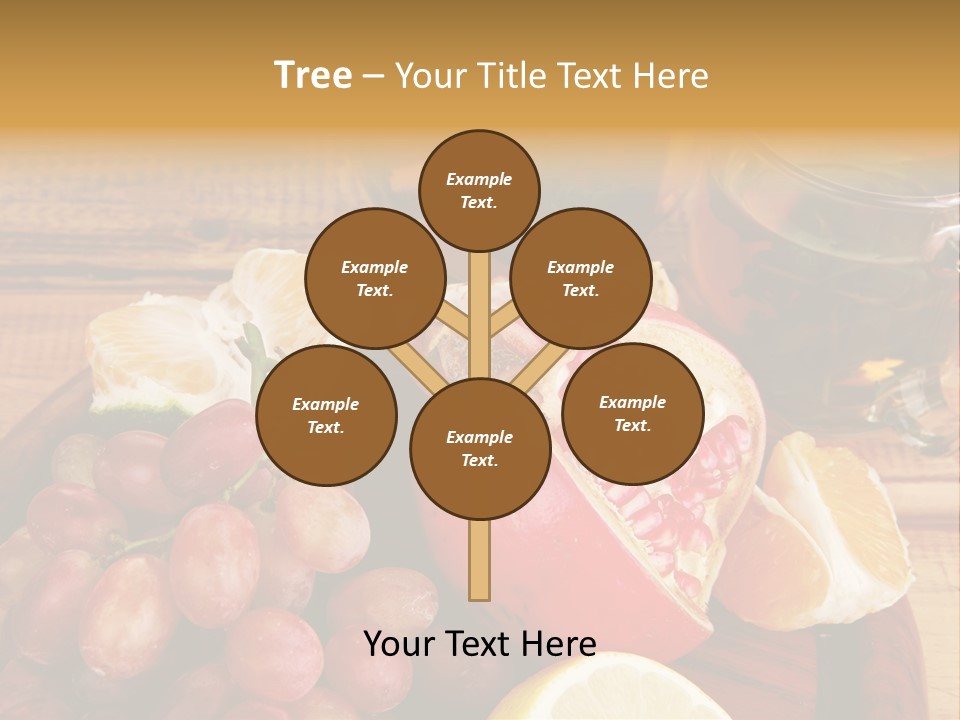 Transparent Gold Fresh PowerPoint Template