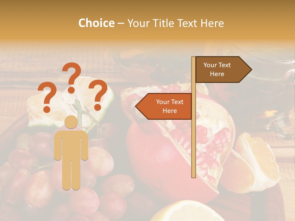Transparent Gold Fresh PowerPoint Template