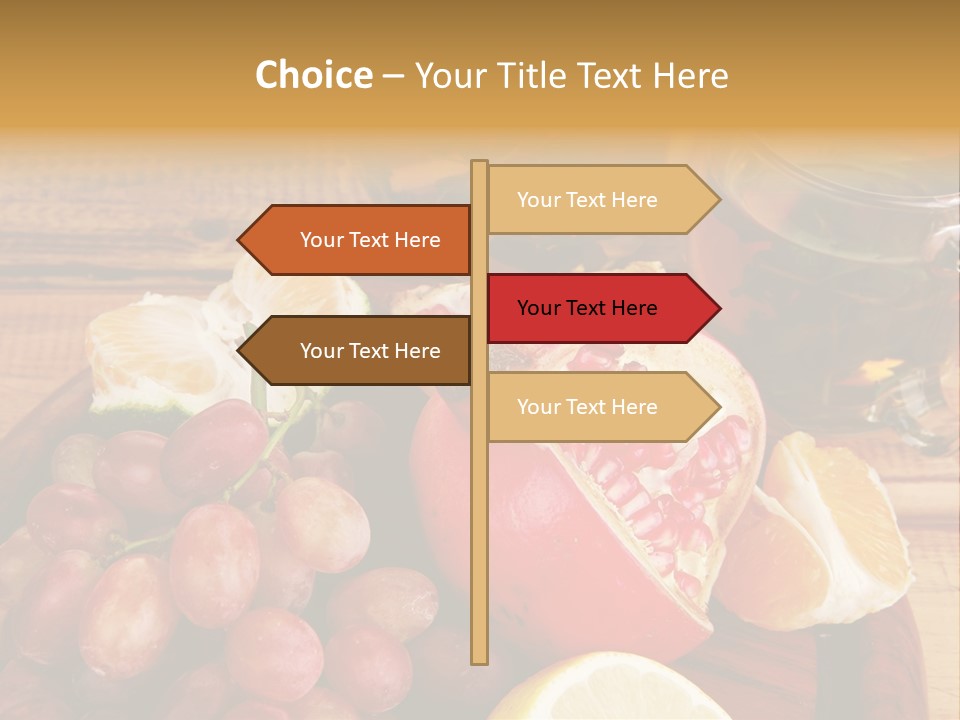 Transparent Gold Fresh PowerPoint Template