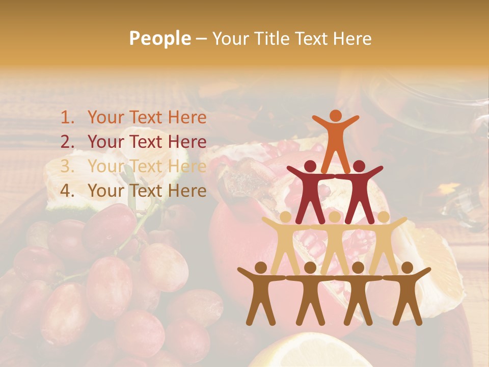 Transparent Gold Fresh PowerPoint Template