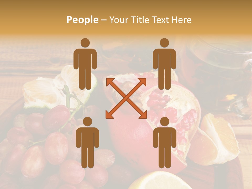 Transparent Gold Fresh PowerPoint Template