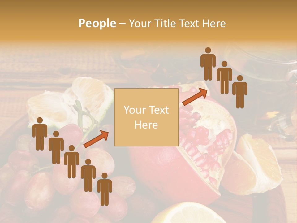 Transparent Gold Fresh PowerPoint Template