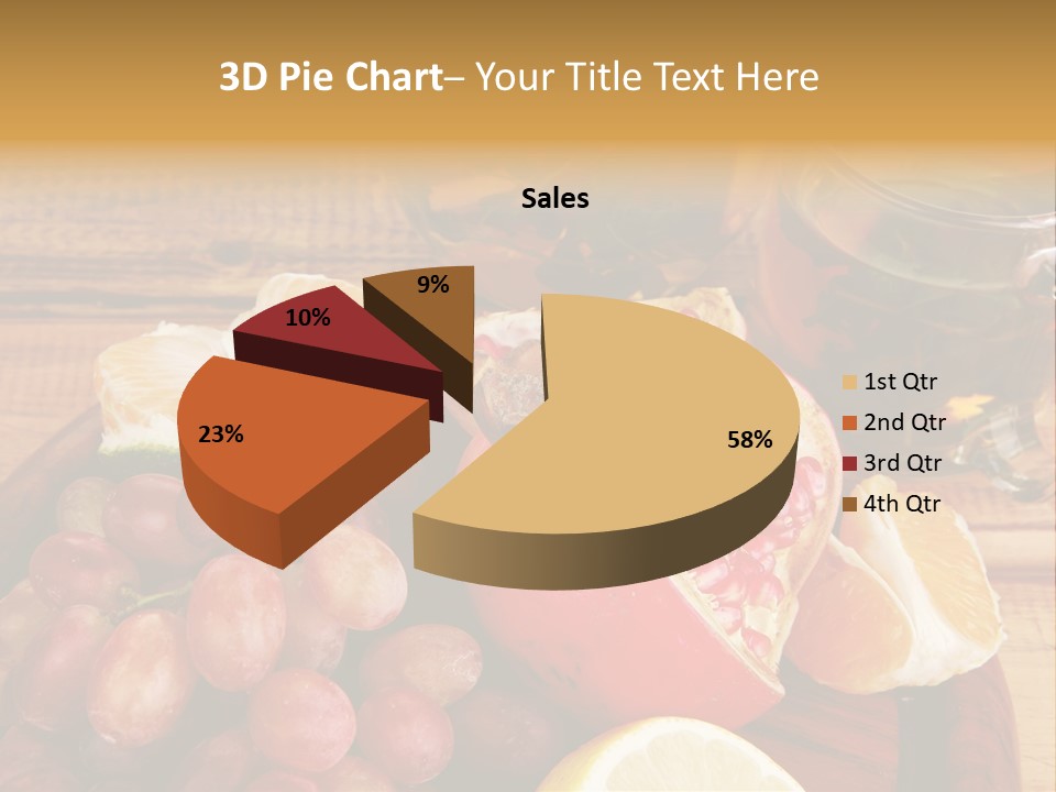 Transparent Gold Fresh PowerPoint Template