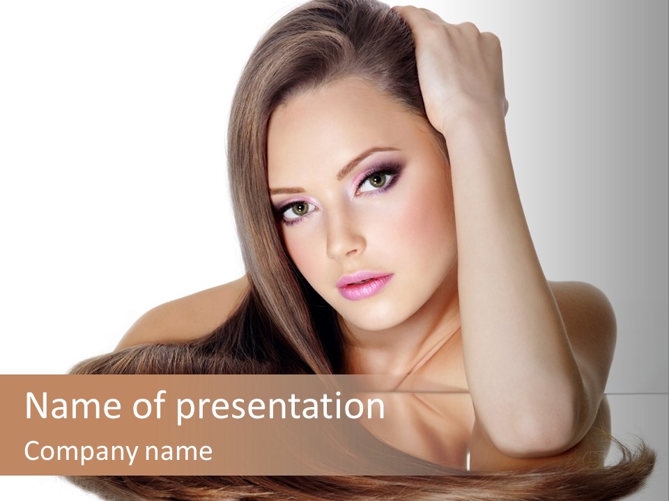 Hair Care Models PowerPoint Template