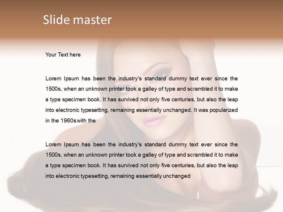 Hair Care Models PowerPoint Template