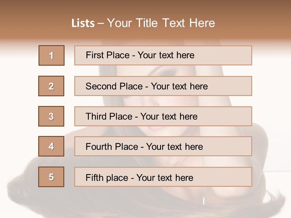 Hair Care Models PowerPoint Template