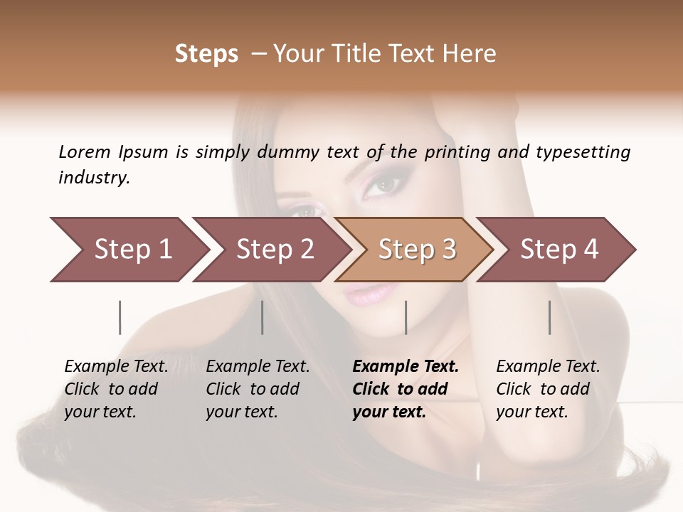 Hair Care Models PowerPoint Template