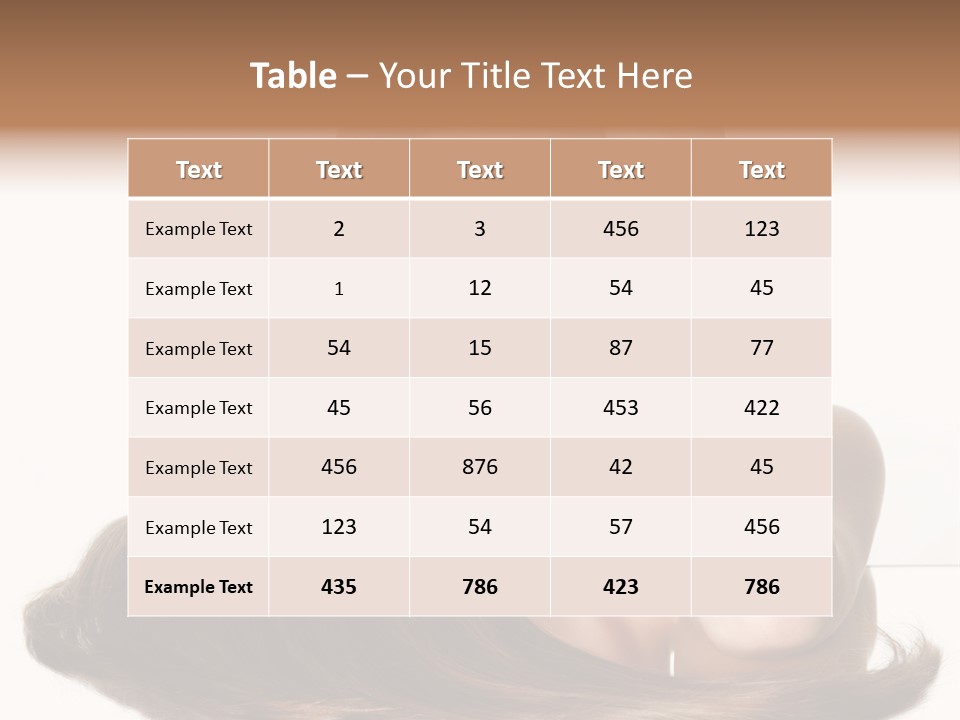 Hair Care Models PowerPoint Template
