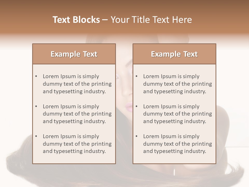 Hair Care Models PowerPoint Template