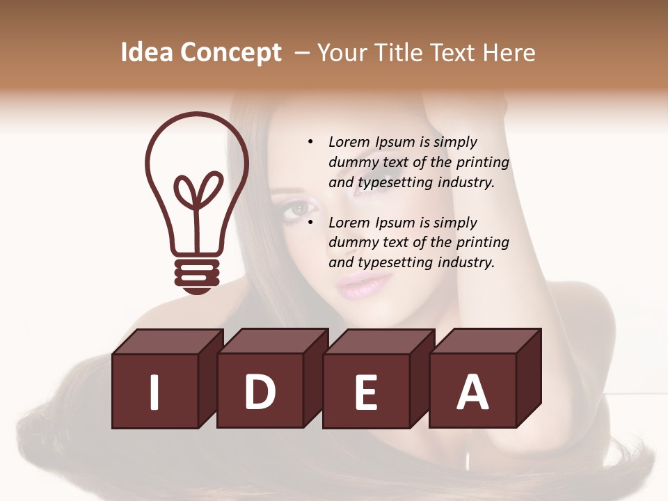 Hair Care Models PowerPoint Template