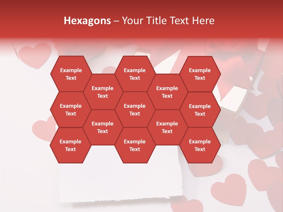 Lovely Heart With Rose PowerPoint Template