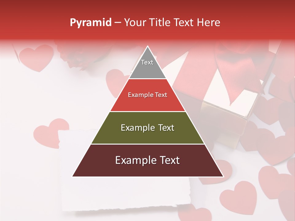 Lovely Heart With Rose PowerPoint Template