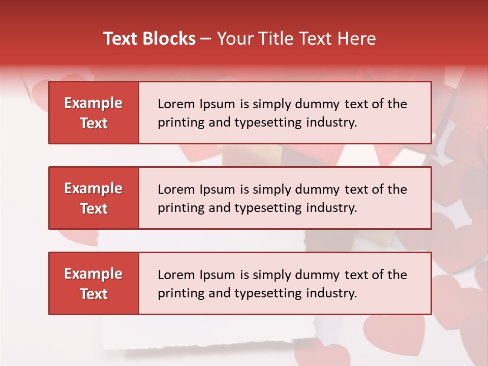 Lovely Heart With Rose PowerPoint Template