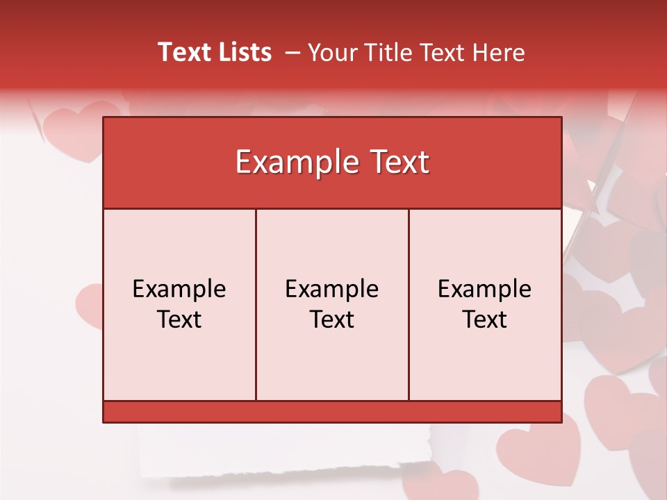 Lovely Heart With Rose PowerPoint Template