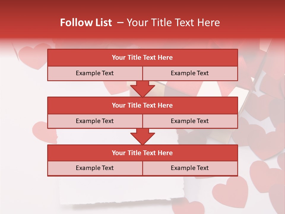 Lovely Heart With Rose PowerPoint Template