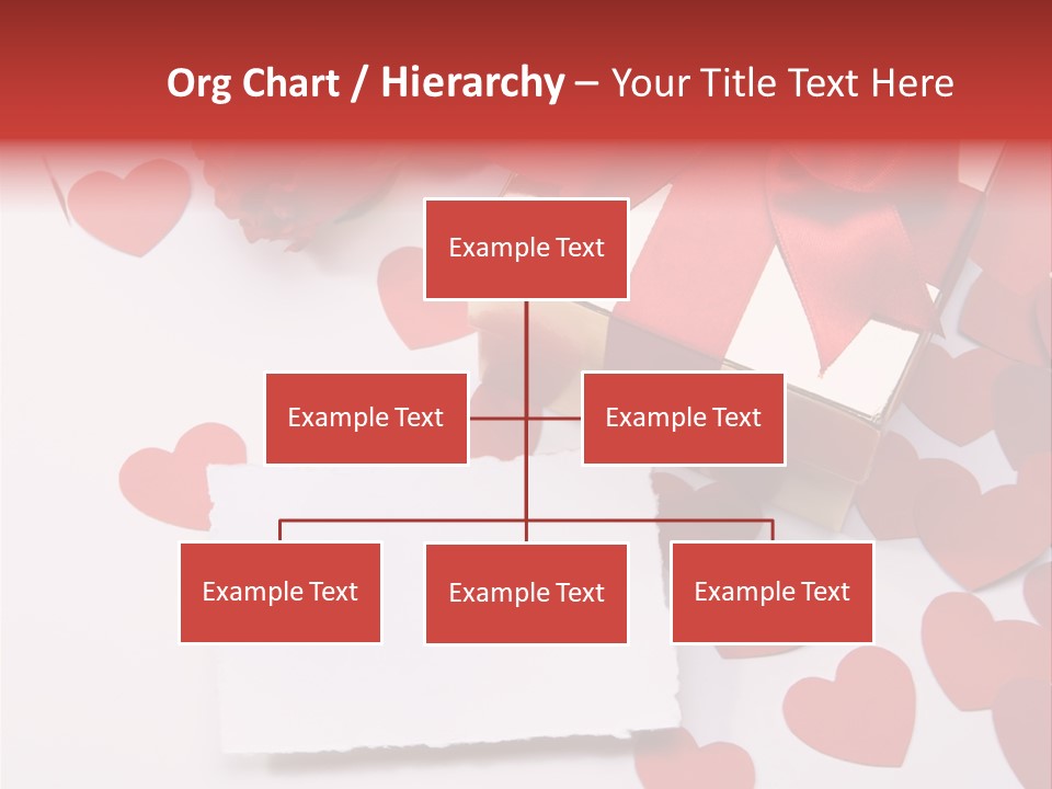 Lovely Heart With Rose PowerPoint Template
