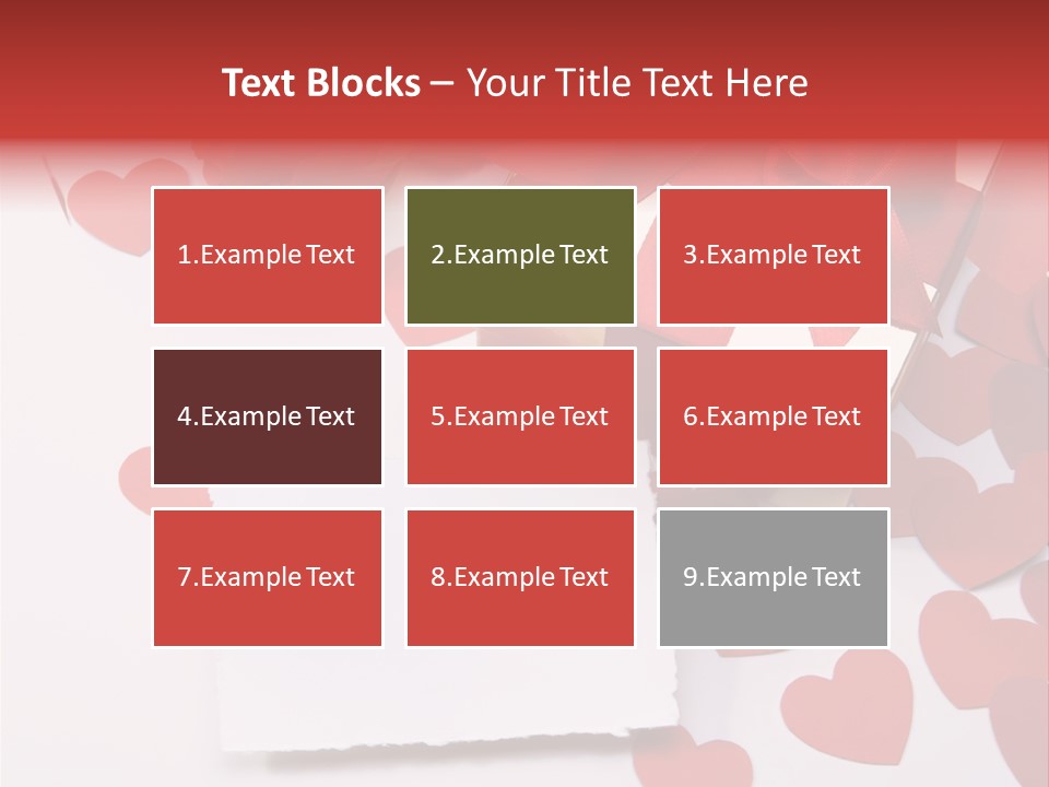 Lovely Heart With Rose PowerPoint Template