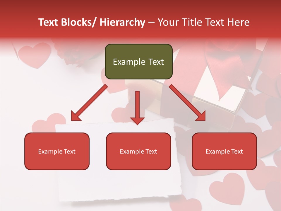 Lovely Heart With Rose PowerPoint Template