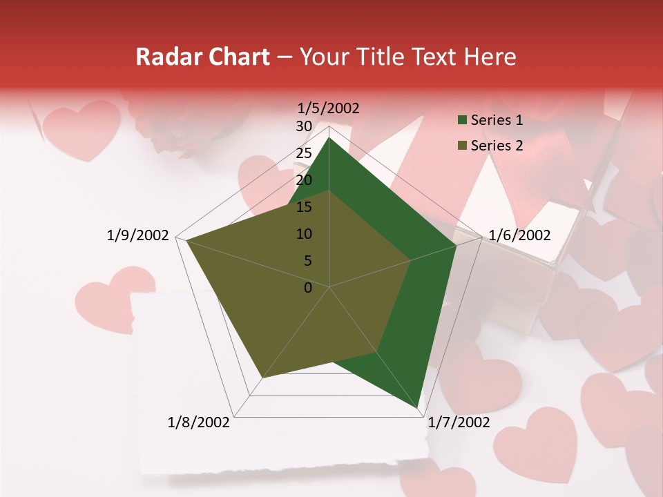 Lovely Heart With Rose PowerPoint Template