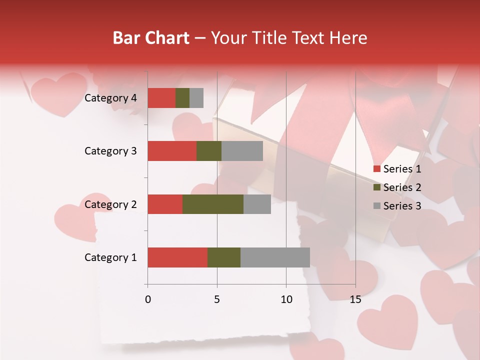 Lovely Heart With Rose PowerPoint Template