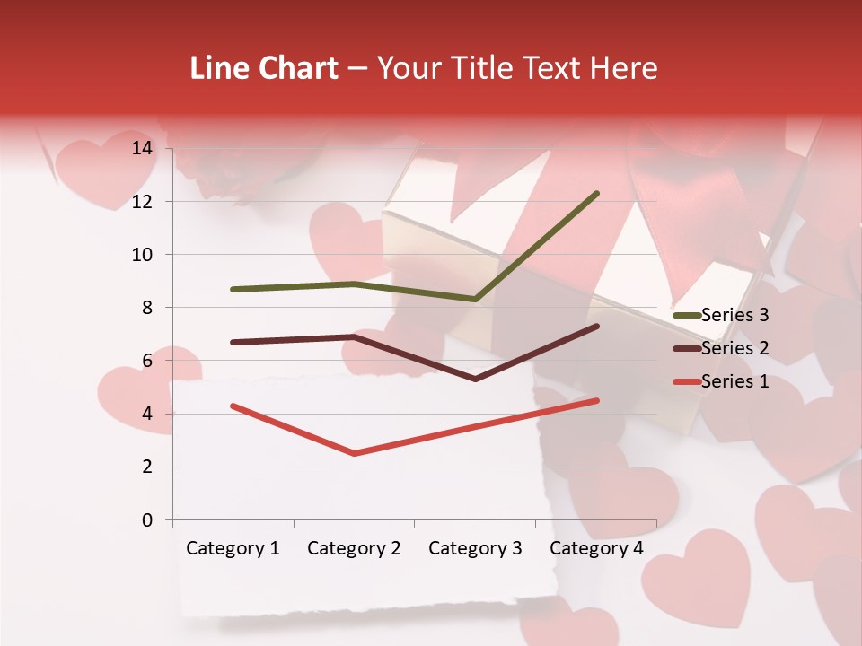 Lovely Heart With Rose PowerPoint Template