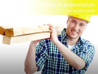 Labor Worker PowerPoint Template