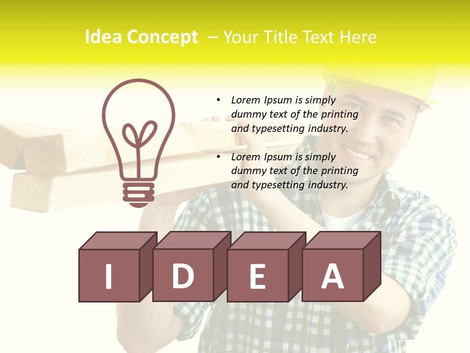 Labor Worker PowerPoint Template