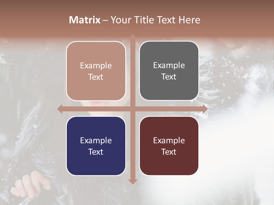Face Weather Snowflakes PowerPoint Template