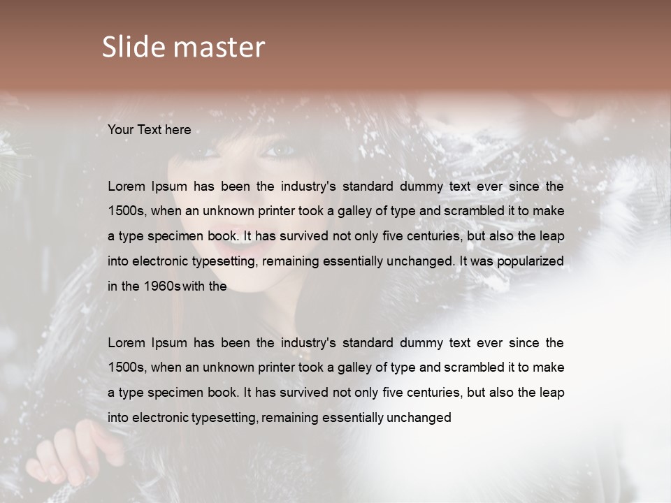 Face Weather Snowflakes PowerPoint Template