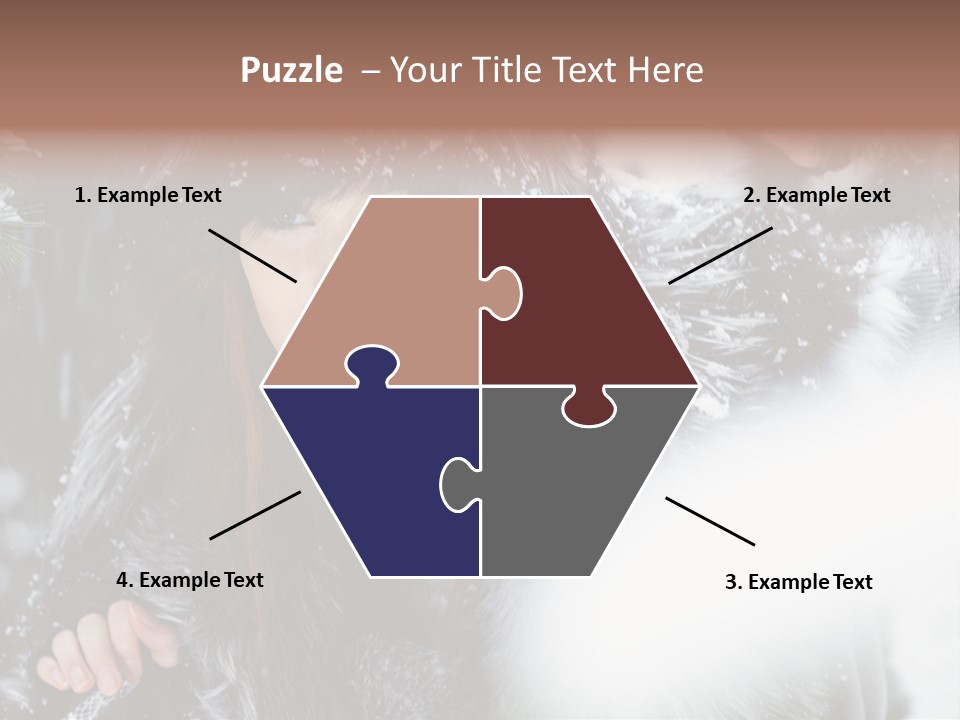 Face Weather Snowflakes PowerPoint Template