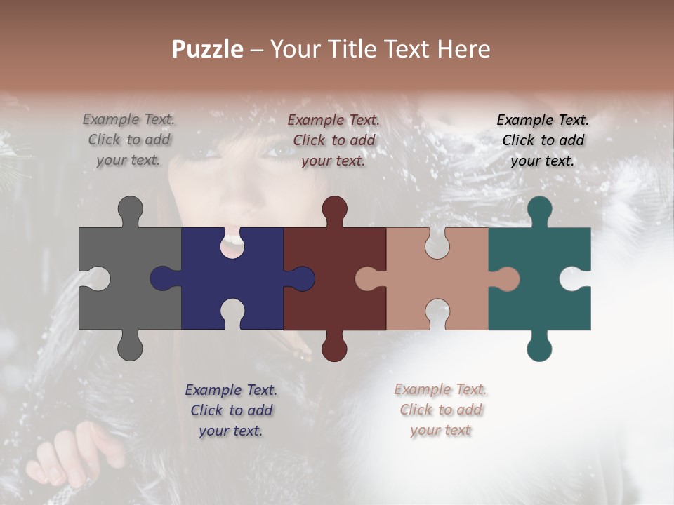 Face Weather Snowflakes PowerPoint Template