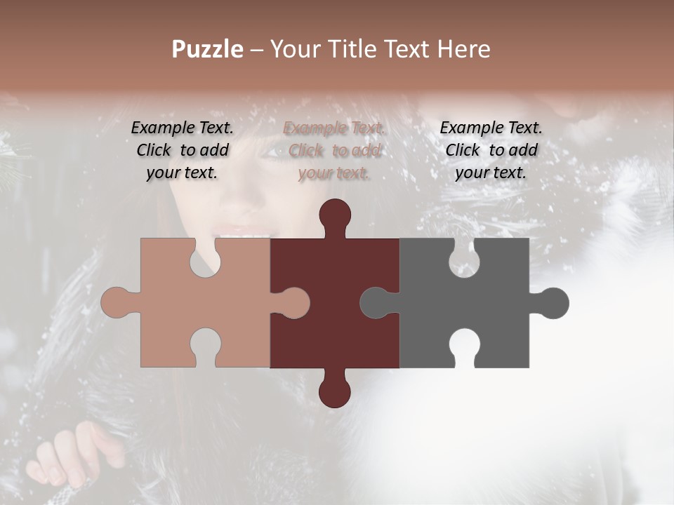 Face Weather Snowflakes PowerPoint Template