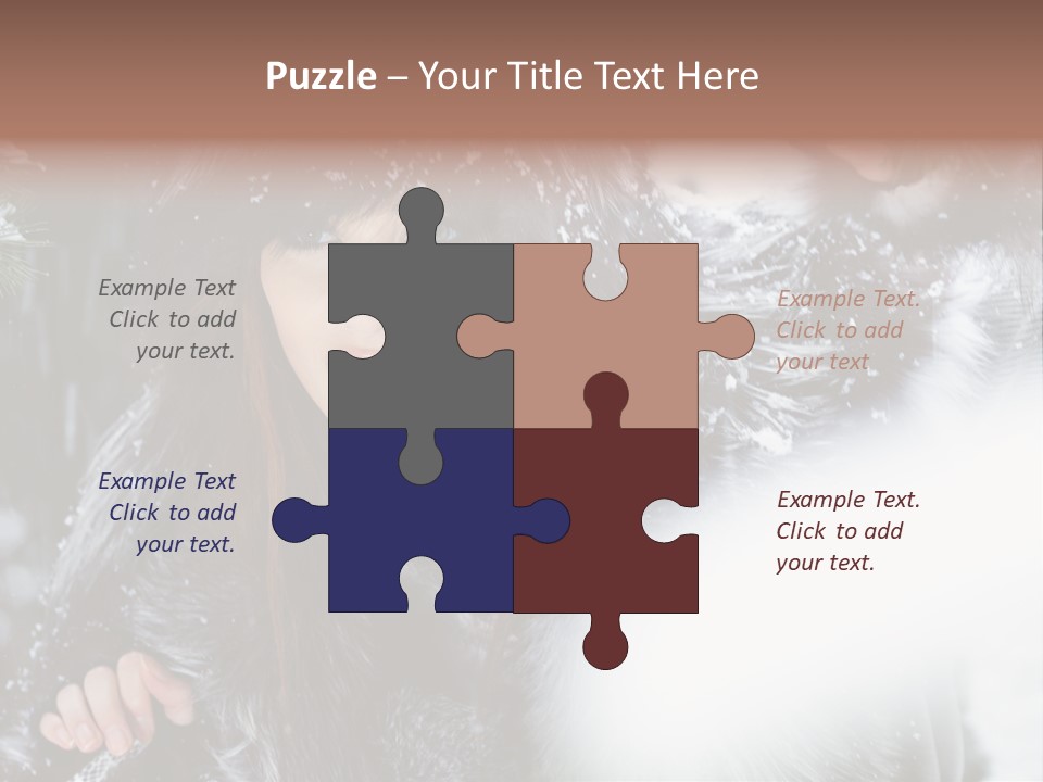 Face Weather Snowflakes PowerPoint Template