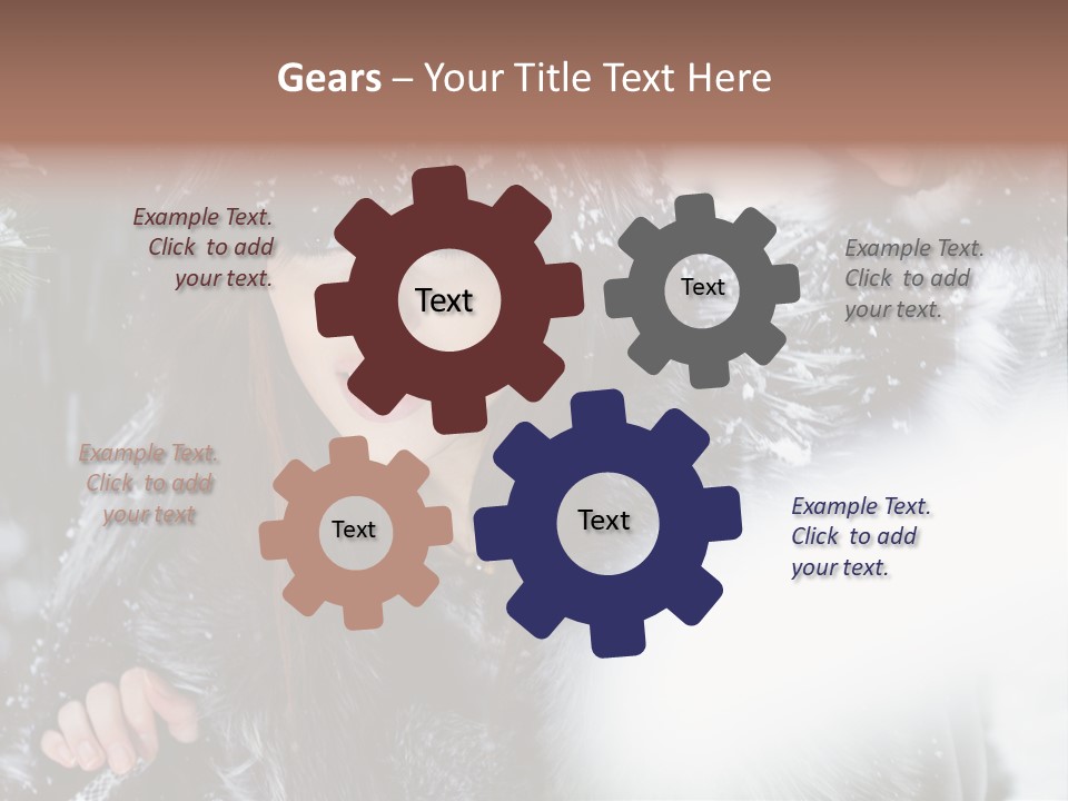 Face Weather Snowflakes PowerPoint Template