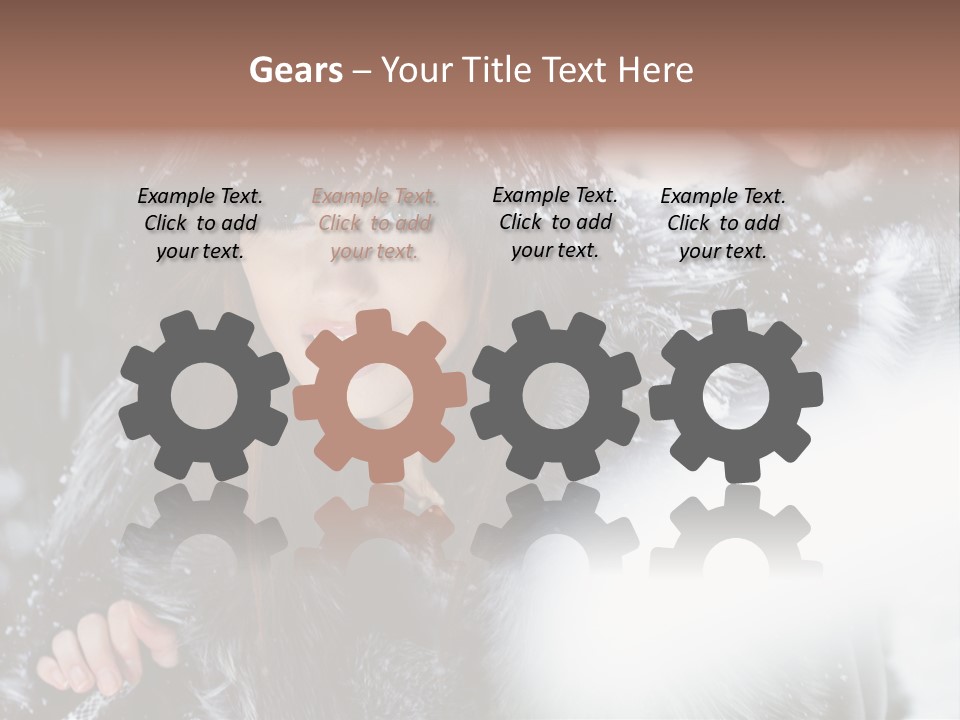 Face Weather Snowflakes PowerPoint Template