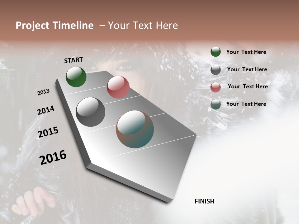 Face Weather Snowflakes PowerPoint Template
