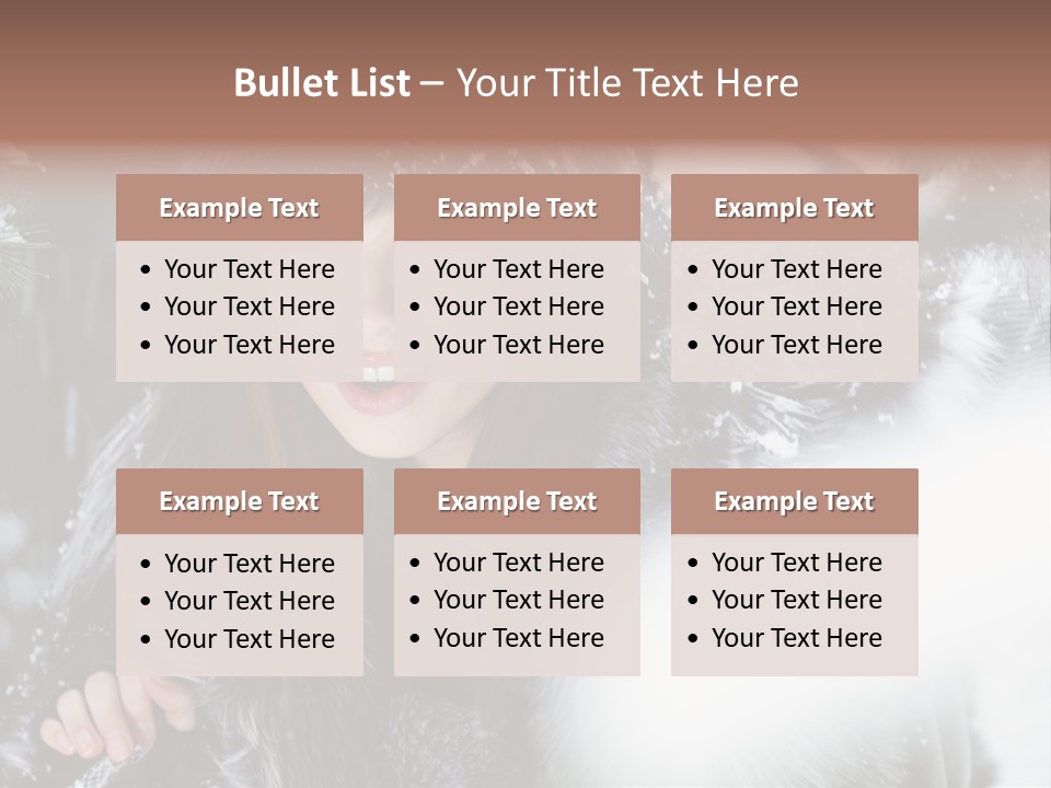 Face Weather Snowflakes PowerPoint Template