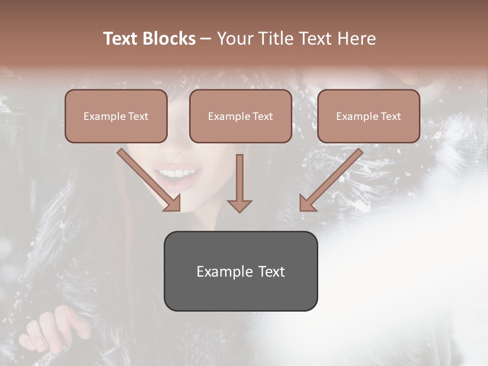 Face Weather Snowflakes PowerPoint Template