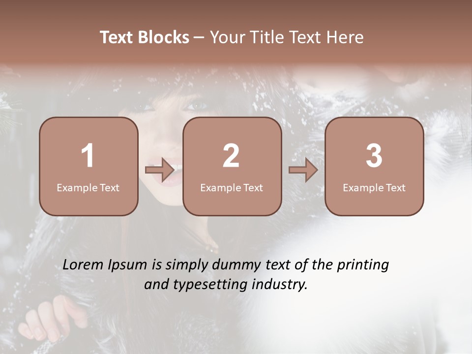 Face Weather Snowflakes PowerPoint Template