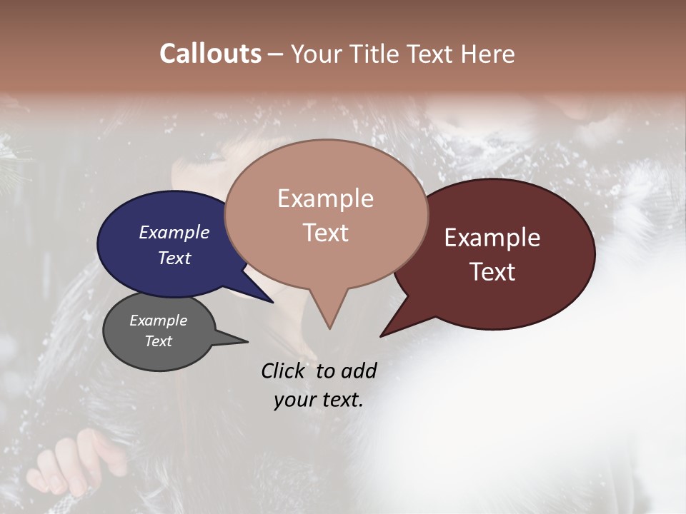 Face Weather Snowflakes PowerPoint Template