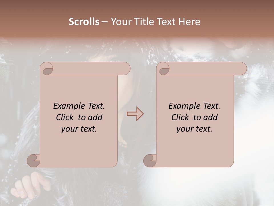 Face Weather Snowflakes PowerPoint Template