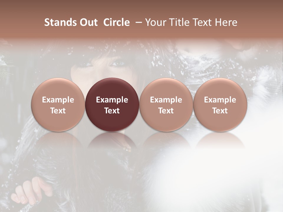 Face Weather Snowflakes PowerPoint Template