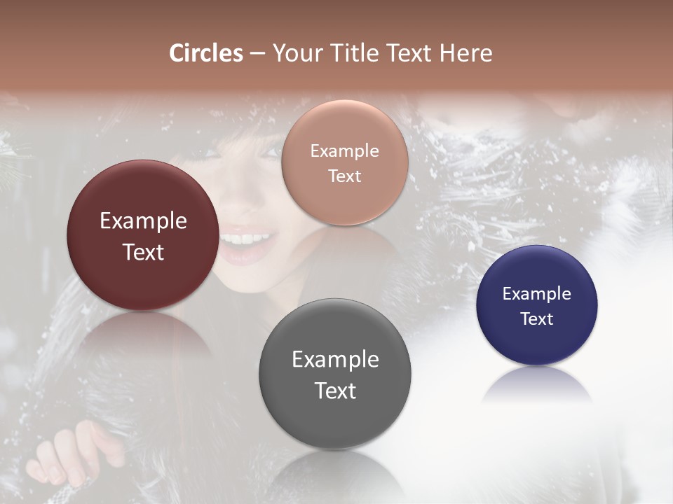 Face Weather Snowflakes PowerPoint Template