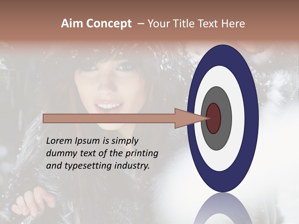 Face Weather Snowflakes PowerPoint Template