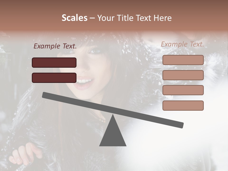 Face Weather Snowflakes PowerPoint Template