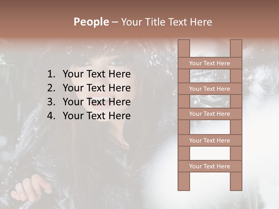 Face Weather Snowflakes PowerPoint Template