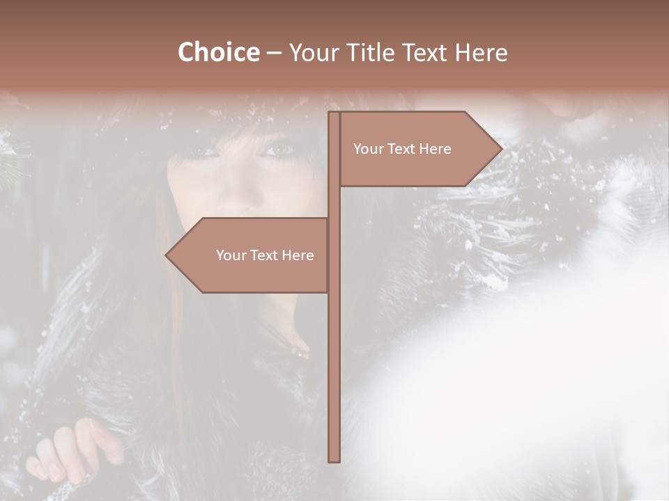 Face Weather Snowflakes PowerPoint Template