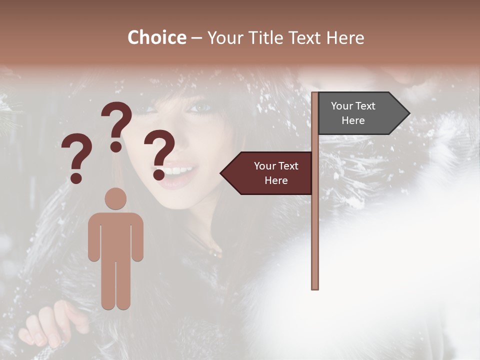 Face Weather Snowflakes PowerPoint Template