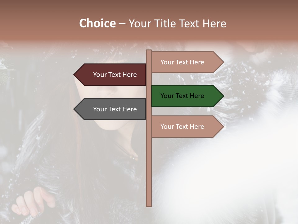 Face Weather Snowflakes PowerPoint Template