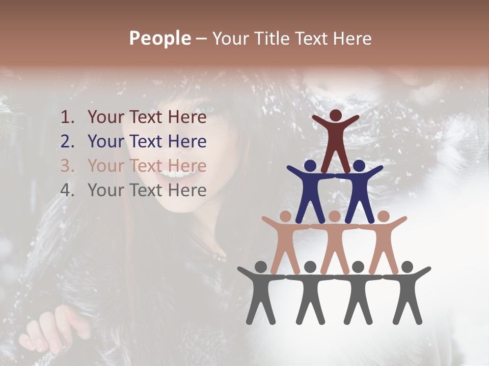 Face Weather Snowflakes PowerPoint Template